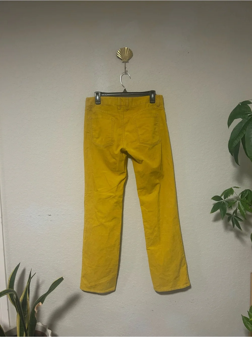 J. Crew Women’s Mustard Corduroy Pant Booth-cut 4R Fall Retro